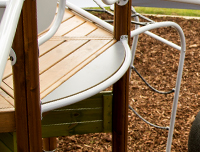 Nordic pine timber play equipment